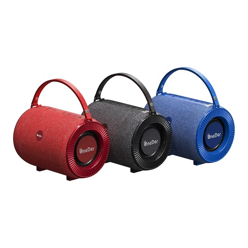 

OneDer V3 Portable Wireless Bluetooth Speaker with Handfree MIC TF Card USB Drive AUX OEM Customized Logo, Black/red/blue
