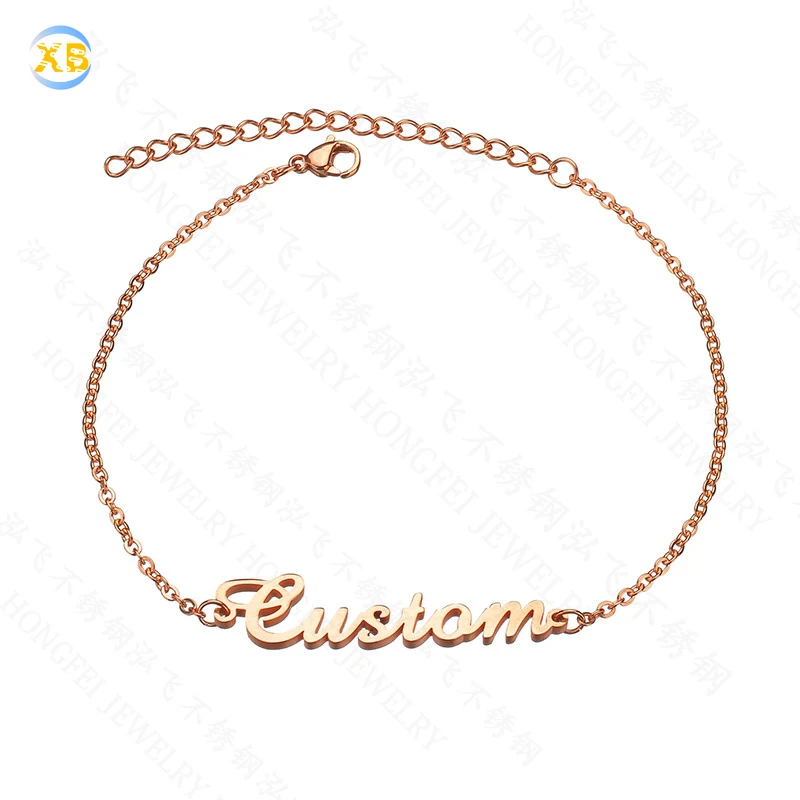 

Brand Custom Jewelry Personality Stainless Steel Lady Name Bracelet, Gold/silver/rose gold