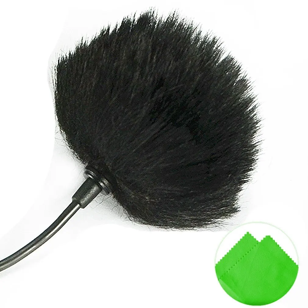First2savvv TM-D100-G01 Outdoor Portable Digital Recorders Furry Microphone Mic Windscreen Wind Muff for Sony PCM-D100 Recorder
