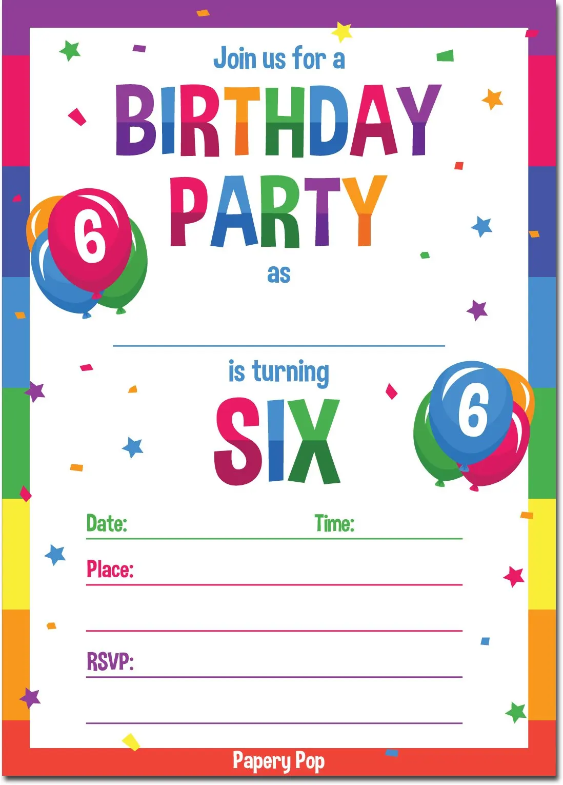 Buy 4th Birthday Party Invitations with Envelopes (15 Count) - 4 Year