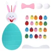 DIY felt easter Color Match Easter Numbers Toddler Toys, Wall Hanging Number Recognition Game Learning Toy for Easter Decoration