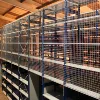 Wire Mesh Storage Shelf for Supermarket/ Mesh wire back display rack