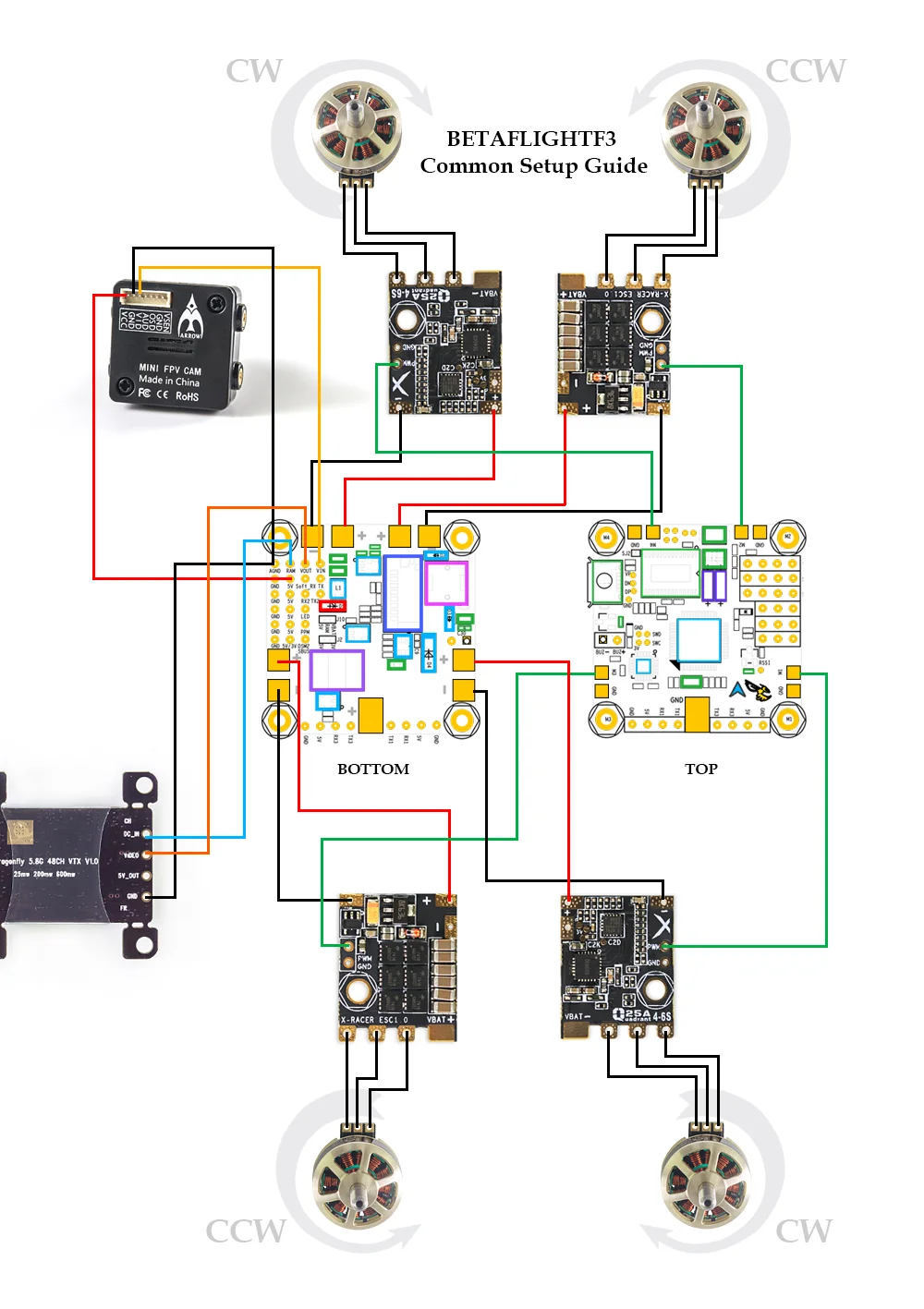 Betaflight F3 Flight Controller Fc With Case (built In Osd ... arduino wiring diagram lawn mower 