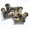 brown color nature wood spool for DIY hobby
