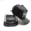 5 Panels Pu Leather Flat Visor Males Snap Back Truker Gorras Caps