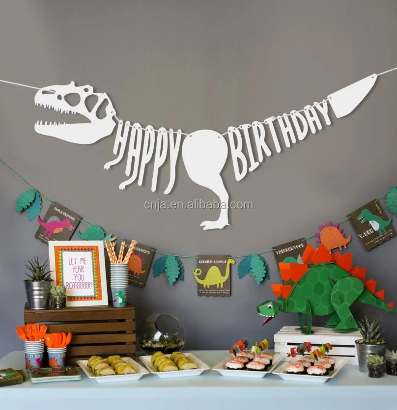 Dinosaure Joyeux Anniversaire Banniere Fossile Jurassique T Rex Guirlande Dinosaure Parti Fournitures Decorations Pour Garcon Fete D Anniversaire A Theme Buy Dinosaure Heureux D Anniversaire Banniere Fossiles Jurassic T Rex Guirlande Dinosaure Partie