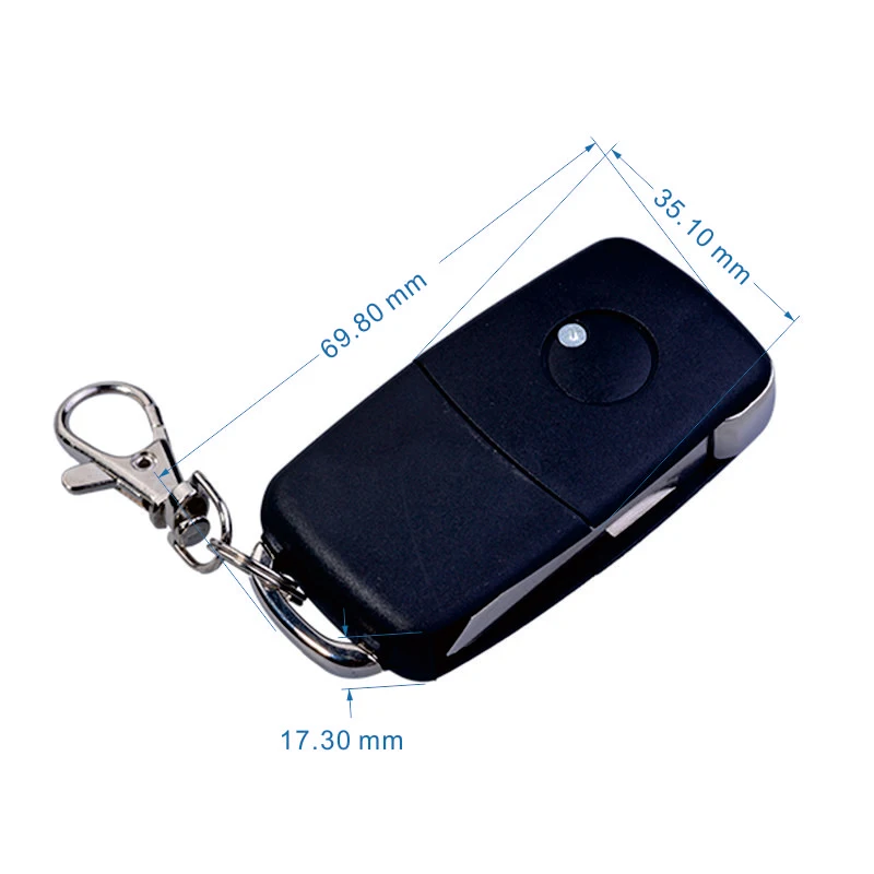Universal 433mhz Car Flip Key Fob Multichannel Rf Remote Control Code