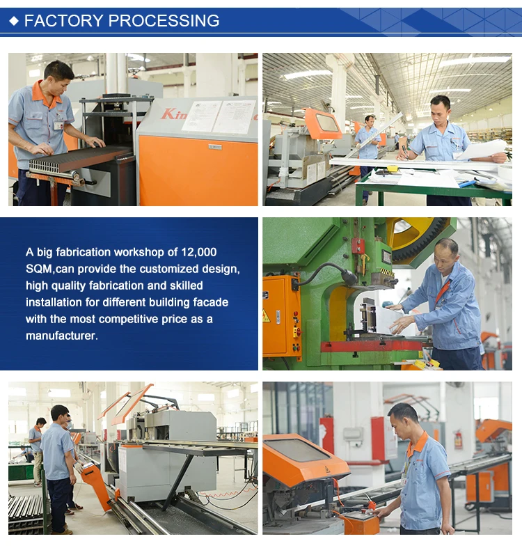 Clear Color Thermal Break Double Hung Aluminium Frame Sliding Glass Window