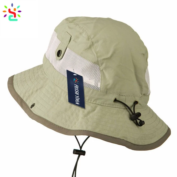 Classic Bucket Hats With Zipper Pocket Fishing Hat Men Beach Hats Side