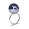 Silver Cat's Dream Natural Lapis Stone eagle ring