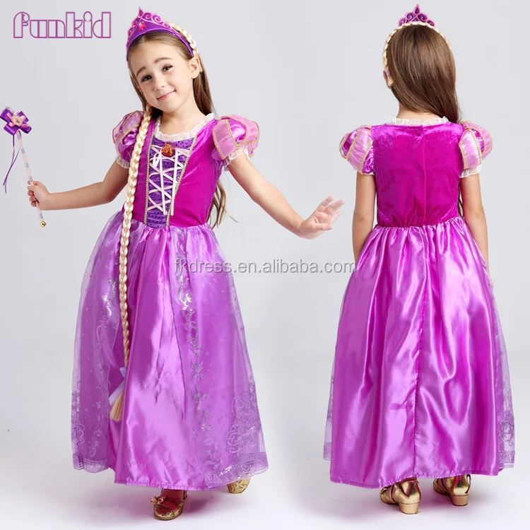 

wholesale party costumes rapunzel princess wear perform dress for wedding party dress, Purple as per the pic