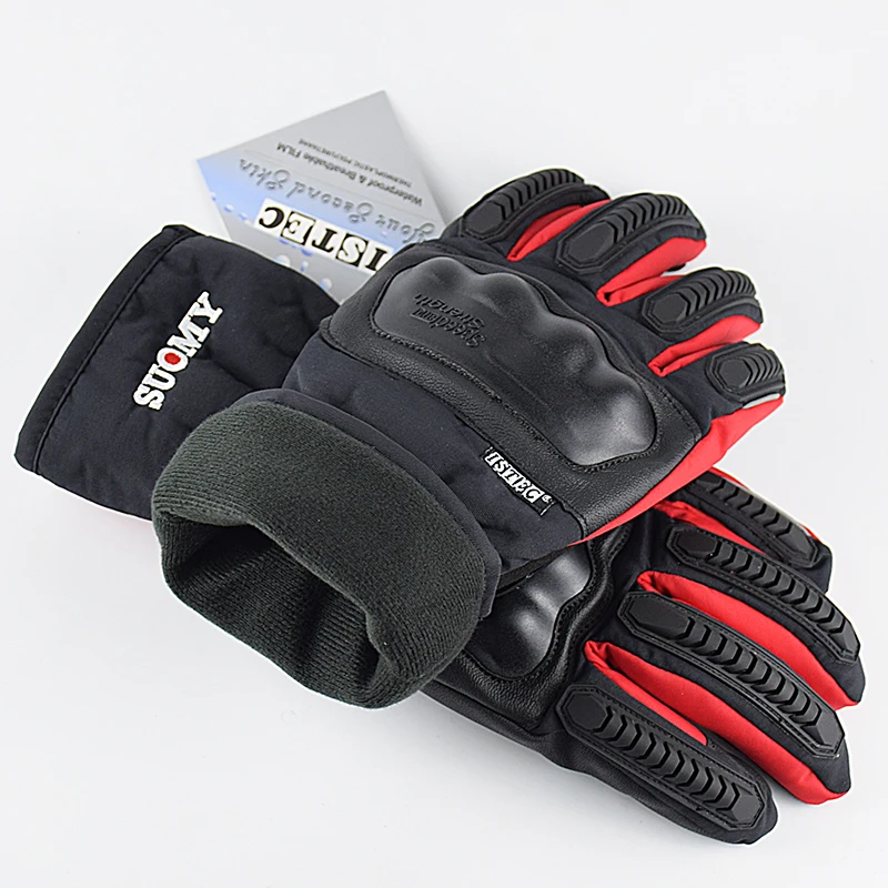 

Suomy Black Waterproof Motorcycle Gloves Winter Keep Warm Motocross Gloves Touch Screen Men Alpine Stars Guantes Moto, Black,blue, red