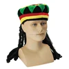 Adult Kids Boys Girls Jamaican Synthetic Wig Costume Accessory Rasta Wig Hat SA040