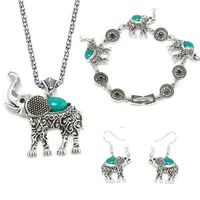 

Fashion Alloy Statement Necklace Jewelry Set Elephant Jewelry Set