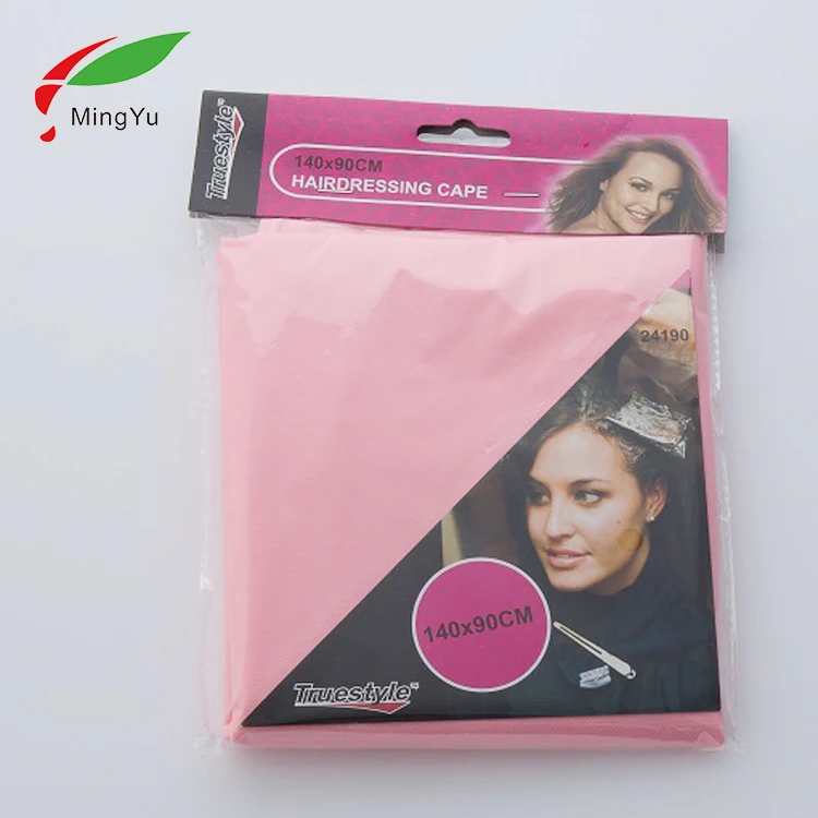 
Professional Manufacturer Pe / Peva Disposable Hair Cutting Capes pattern 