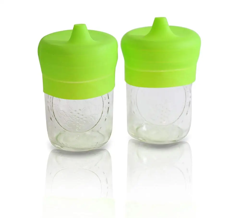 

Food-grade Baby Pot Lid Safe BPA Free Silicone Sippy Cup Lid, Blue,rose red,transparent,yellow