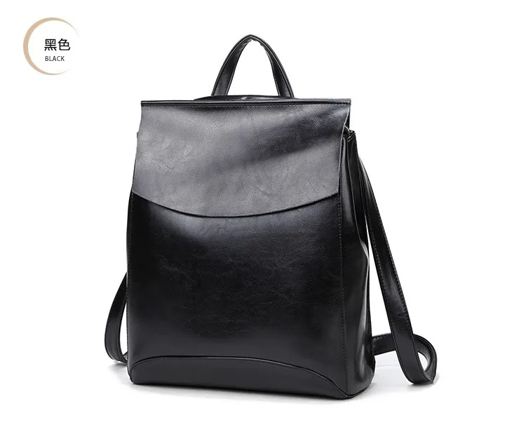 2016 New Arrival women backpack vintage leather school bags for Girls ...