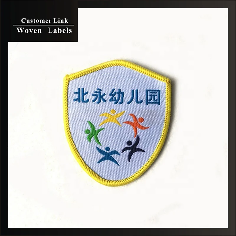 School Uniform Badges Patches Custom Embroidery Fabric Teen Rank Badges