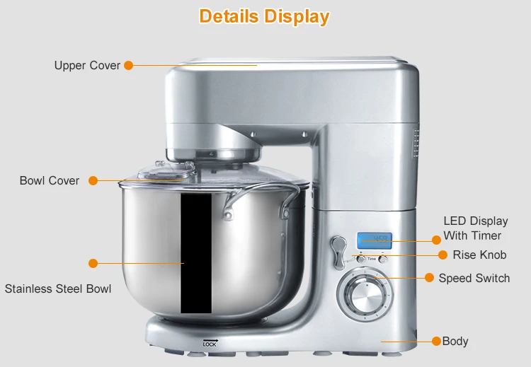 10L kitchen appliance with meat grinder parts electric food mixer