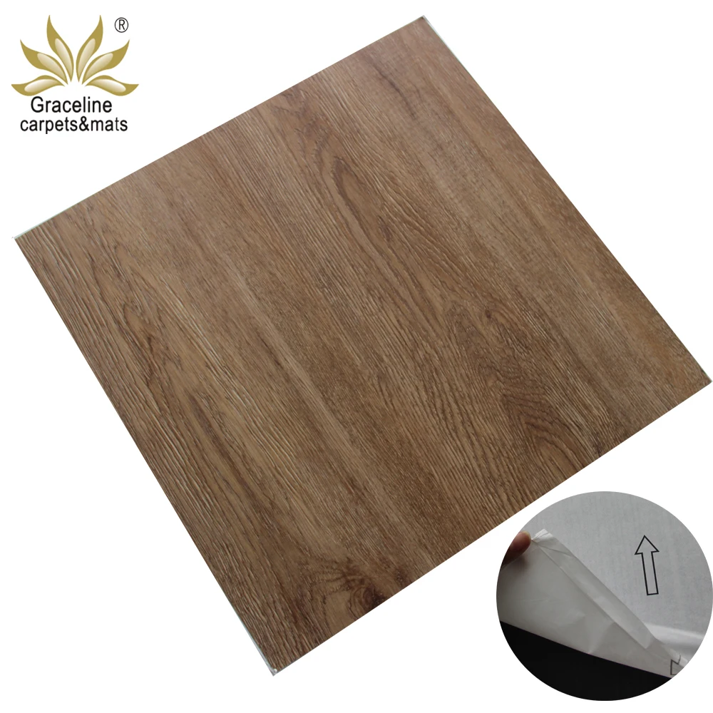 Waterproof 2mm Thickness Self Adhesive Pvc Vinyl Plank Flooring