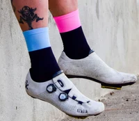 

high quality neon colorful cycling bicycle compression sports crew socks men women