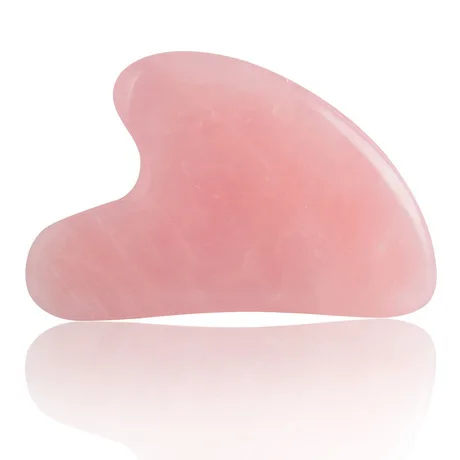 

2021 Guasha Rose Quartz Hearts Guasha Stone Heart Shape Guasha Stone With Box Other Beauty Tools