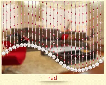 Crystal Glass Eco Friendly Beads Curtain For Hotel Store Shop
