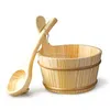 Jackbo Forest dry steam sauna room accessories wooden sauna spa bucket outdoor sauna steam room