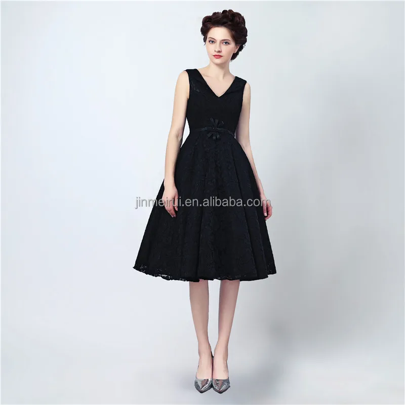 

A Line Empire Modern Fashionable V-line Lace-up High-waist Knee-length Selling Lace Evening Dresses, Optional