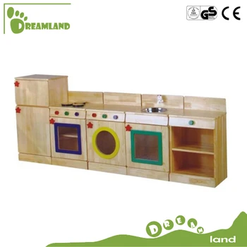 solid wood toy kitchen