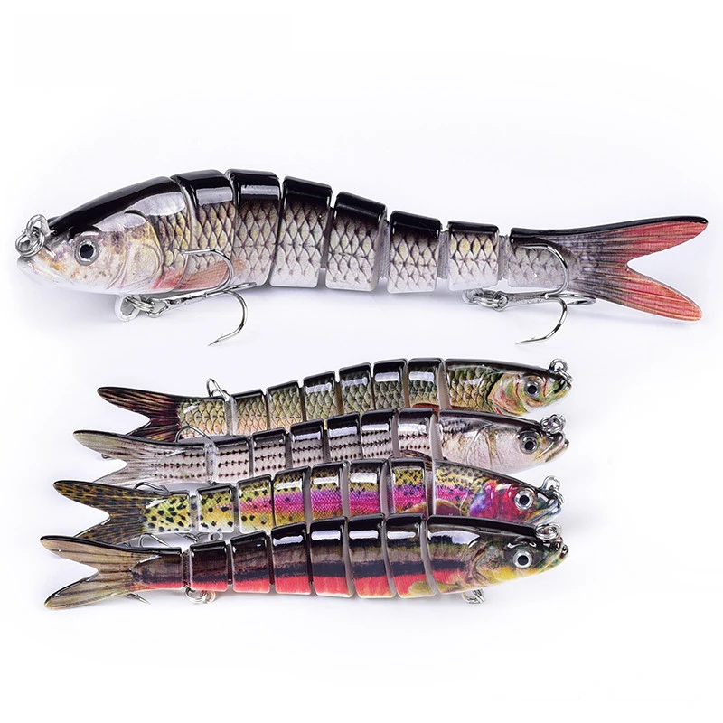 

Lureking 8 Section Swim Baits Fishing Lure Bait, Artificial Sinking Fishing Lure For fishing