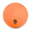 Muscle training gym fitness equipment single color rubber medicine balls