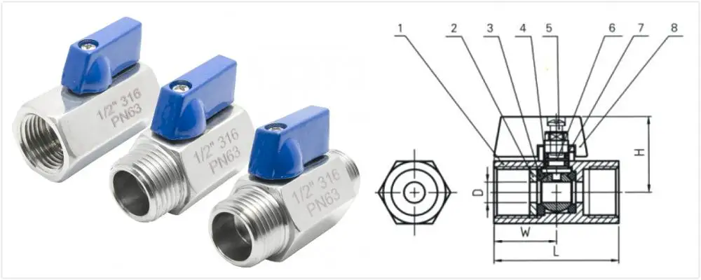 Ss304 316 Stainless Steel One Piece Reducer Port Ball Valve With Lock Handle Buy One Piece Reducer Ball Valve Ball Valve With Lock Handle 1 Piece Mf Mini Ball Valve Product On Alibaba Com
