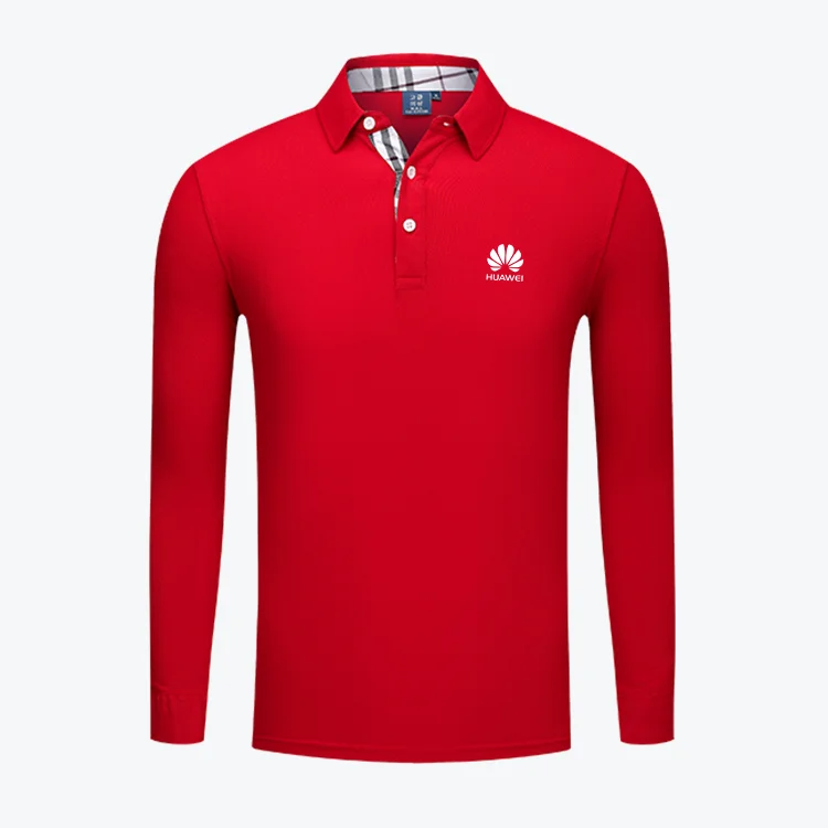 

Embroidery Logo Men's Polo Shirts Custom Sport Long Sleeve Polo T Shirts