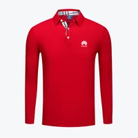 

Embroidery Logo Men's Polo Shirts Custom Sport Long Sleeve Polo T Shirts