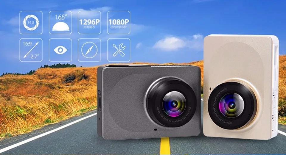 Original Xiaomi YI Smart Car DVR 165 Degree 1080P 60fps ADAS Dash Camera 