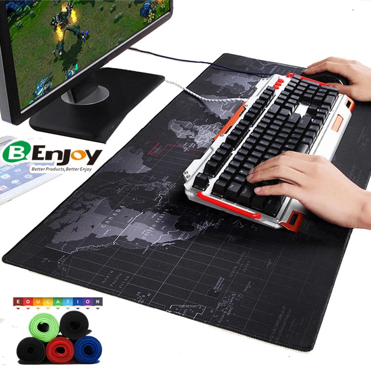 Custom Logo Print Machine Washable Desktop Desk Mat Pad Deskpad