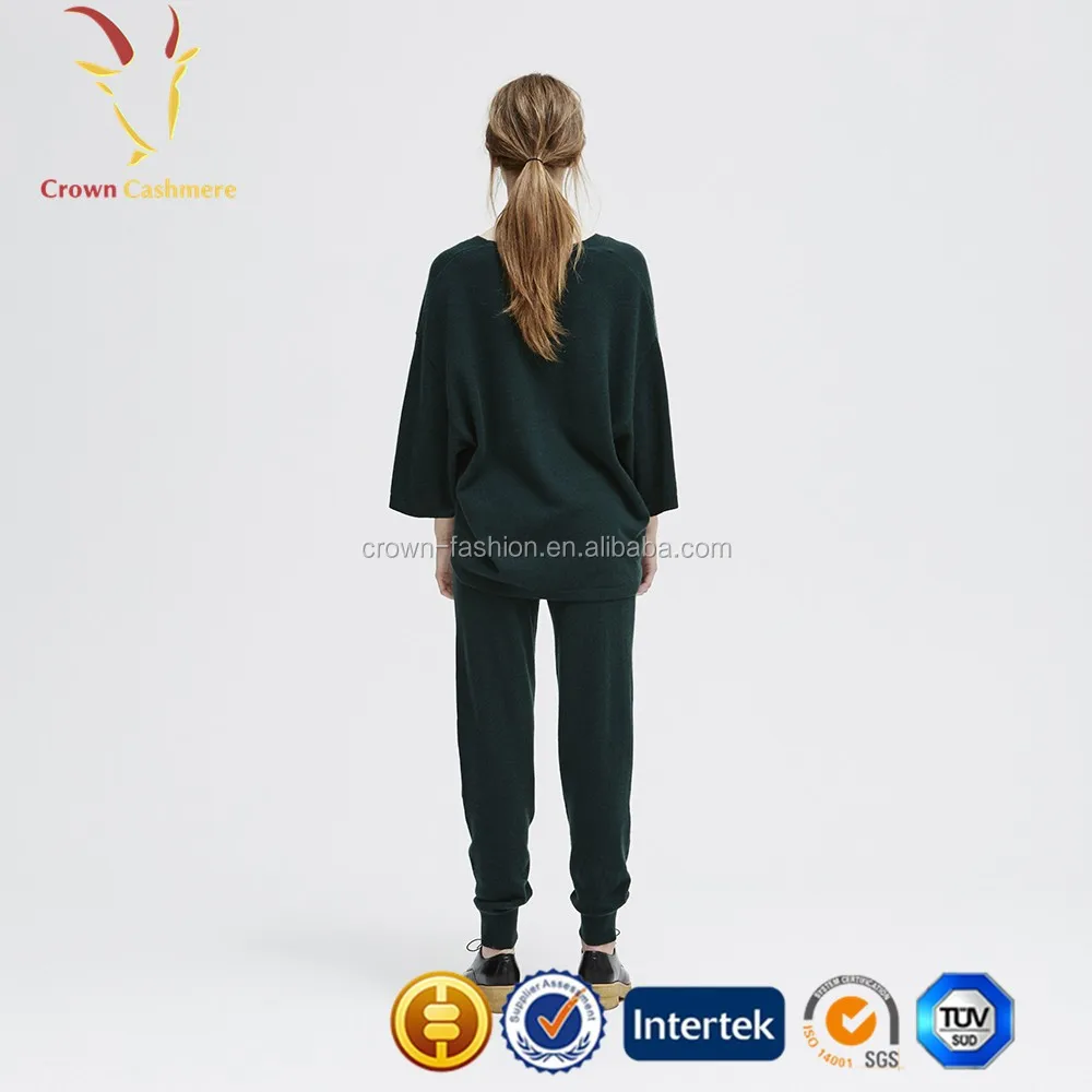 Women Cashmere Tracksuit Set