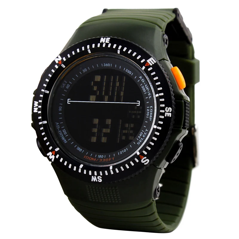 

Popular sport skmei 0989 chronograph men wrist watch analog digital watches for men, 6 colors
