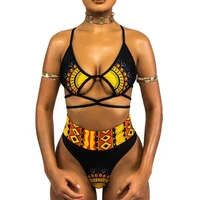 

2019 Manufacturer Custom Made African Design Print Swimsuit