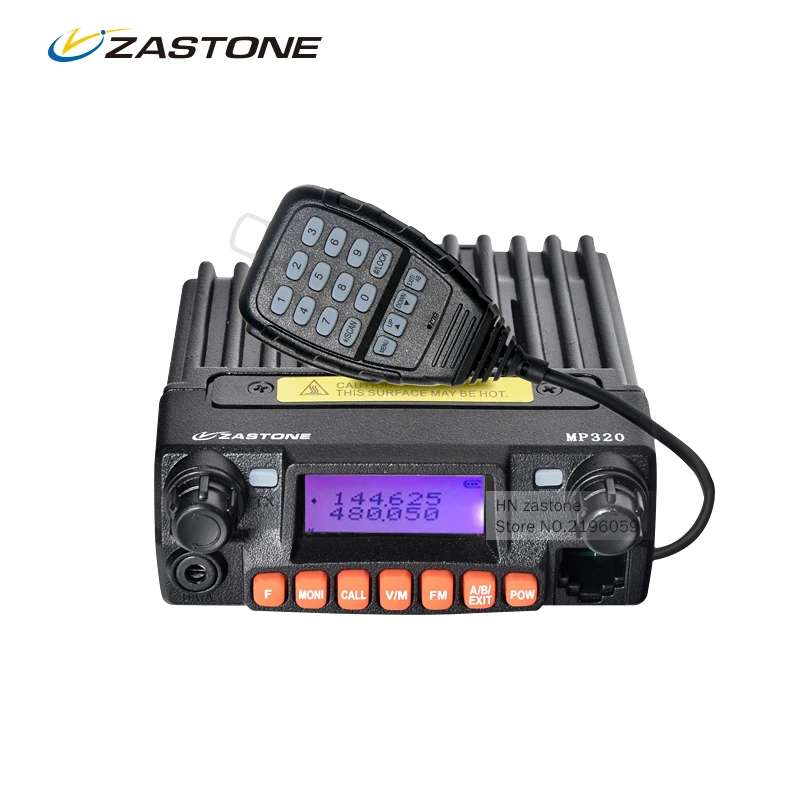 

ZASTONE ZT-MP320 25w power mobile radio base station walkie talkie mini all band transceiver car two way radio Dual band, Black
