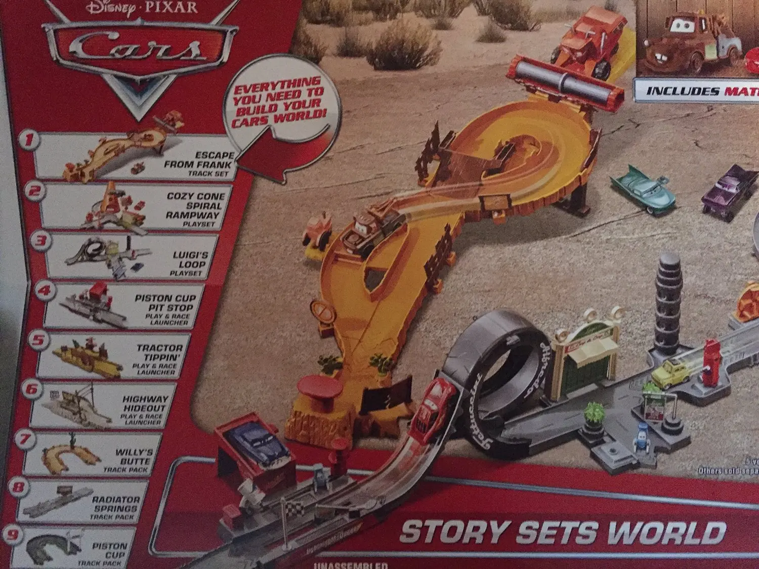 disney cars story sets track pack