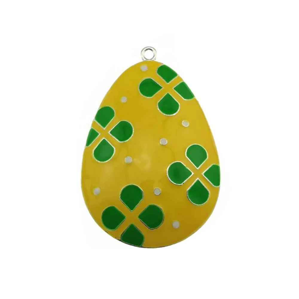 

Fashion Interchange Enamel Easter Egg Pendant Charms For Necklace Bracelet Charms Pendant, Multi color