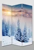3-Panel Double Sided Painting Canvas Room Divider Screen Abstract Wall Art Screen