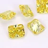 WuZhou Gems 10*14mm Yellow Octangle Shape Stone Loose Cubic Zirconia Stones For Jewelry