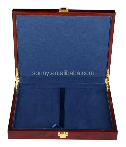 Luxury Glossy Lacquered Wooden Coin Box, Medal Box, Badge  Display Box