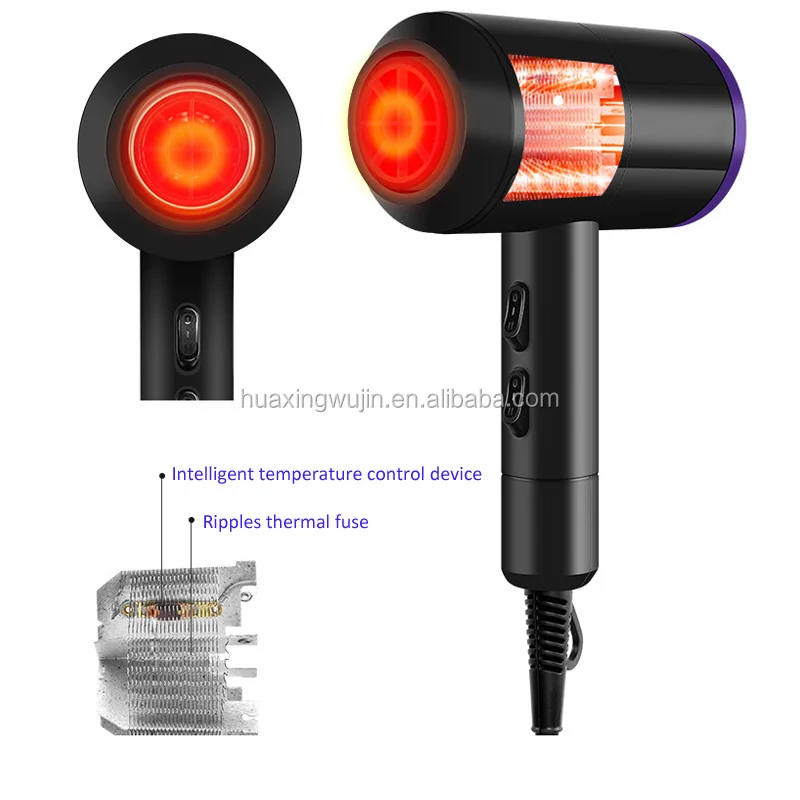 
Great power straight shank constant temperature nozzle no hurt hair salon professional hair dryer 