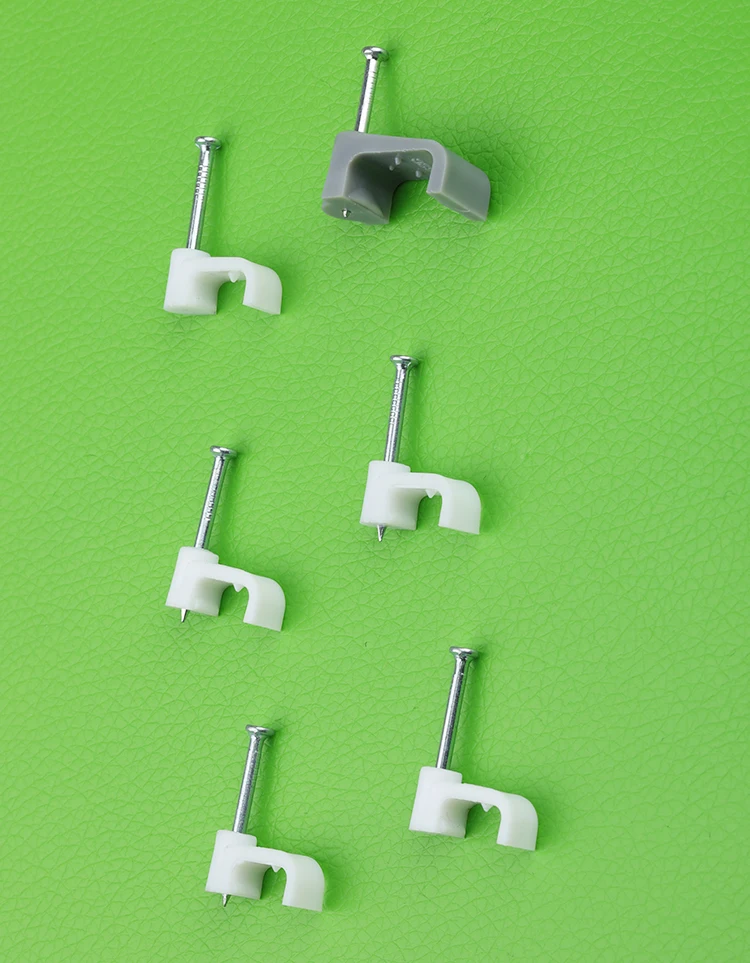 Factory Pe Plastic Electrical Wire Wall Nails Clamp Cord Tie Holder