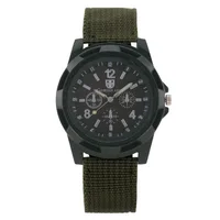 

3854 Nylon band Military watch High quality Quartz Movement Men sports watch Casual wristwatches