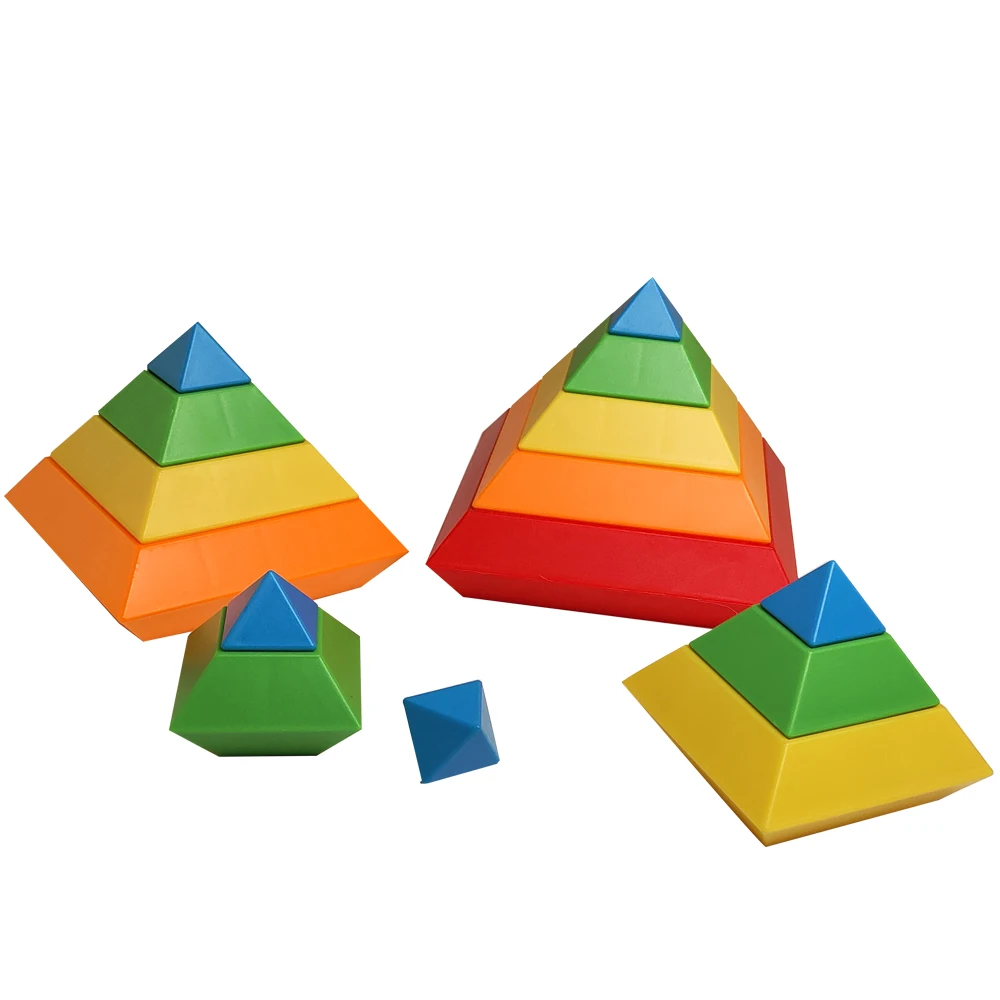 Manufacturer Abs Plastic Pyramid Puzzle Building Blocks Toys For Kids ...